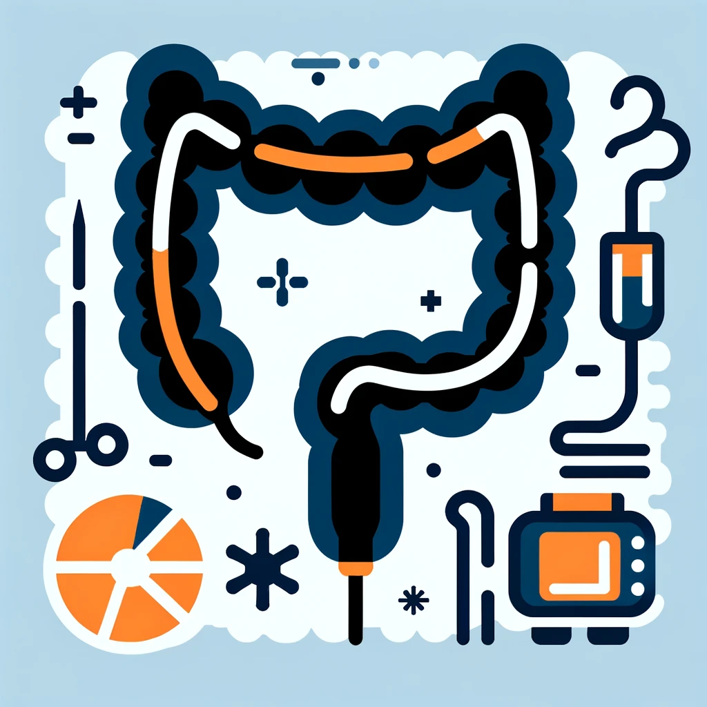 DALL·E 2024 05 27 07.52.55 A simple image with 75 in a solid color 25C0B8 and a related object illustrating machine learning in colorectal surgery such as a stylized colon