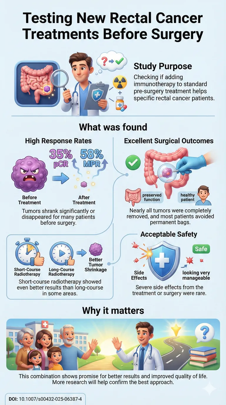 Efficacy and safety of neoadjuvant therapy combined with immunotherapy in MMR‑proficientmicrosatellite stable non‑metastatic rectal cancer DOI 10.1007s00432-025-06387-4