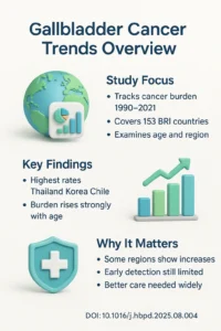 Epidemiological trends and burden of gallbladder and biliary tract cancer in Belt and Road Initiative countries A comprehensive analysis DOI 10.1016j.hbpd.2025.08.004