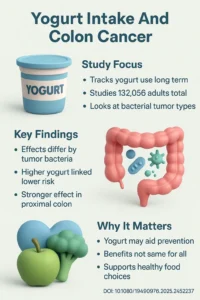 Best Colon Cancer Treatment in Chittorgarh - Dr. Harsh Shah 33 Long-term yogurt intake and colorectal cancer incidence subclassified by Bifidobacterium abundance in tumors.DOI 10.108019490976.2025.2452237