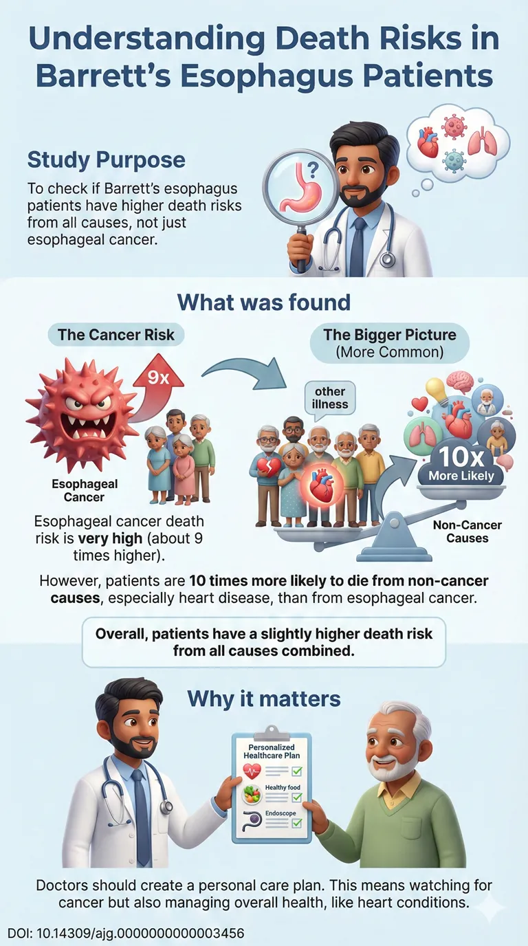 Overall and Cause-Specific Mortality in Patients With Barrett's Esophagus A Systematic Review and Meta-Analysis of Population-Based Studies. DOI 10.14309ajg.0000000000003456