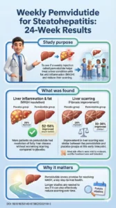 Safety and efficacy of weekly pemvidutide versus placebo for metabolic dysfunction-associated steatohepatitis (IMPACT) 24-week results DOI 10.1016S0140-6736(25)02114-2
