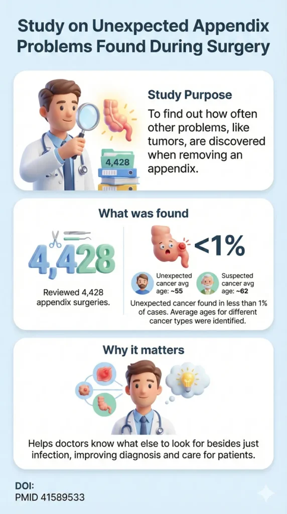 A Single Institute Review of 4428 Consecutive Appendiceal Resections Incidence of Suspected and Incidental PathologyDOI DOI Not Listed in snippet PMID provided 41589533