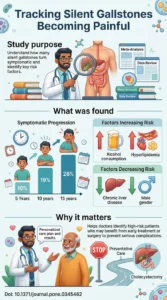 Asymptomatic gallstones Cumulative incidence proportion, incidence rate, and risk factors for symptoms development Systematic review and meta-analysis.DOI 10.1371journal.pone.0345462