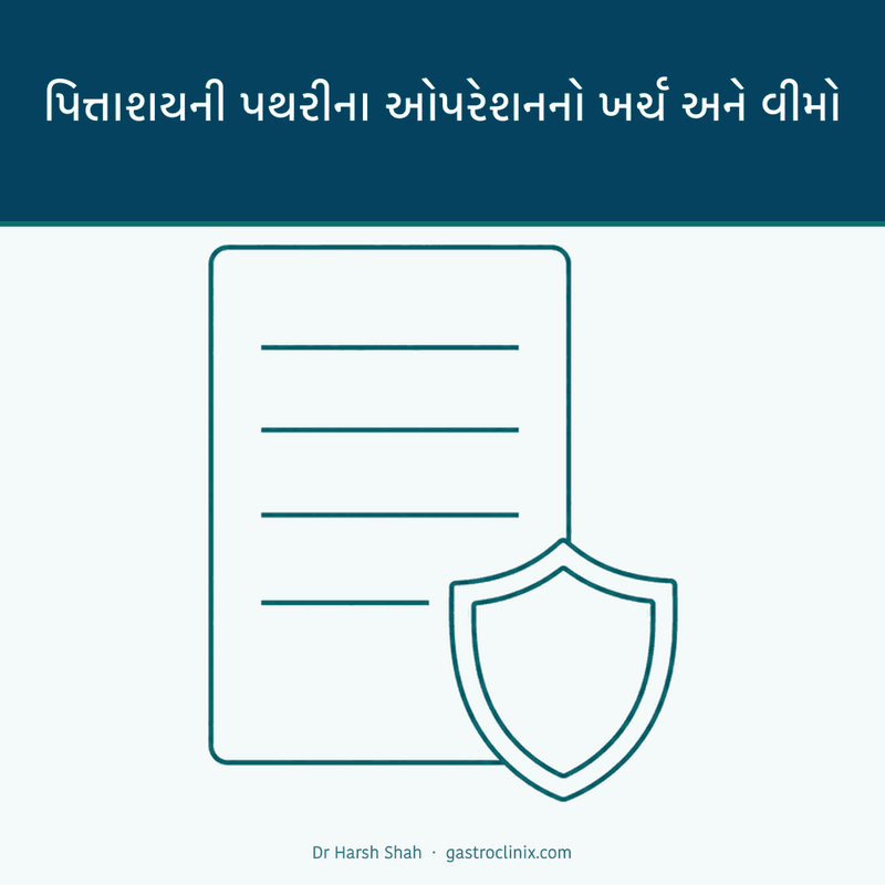 ફોર્મ અને કવચનું ચિત્ર — પિત્તાશયની પથરીના ઓપરેશનનો ખર્ચ અને વીમો
