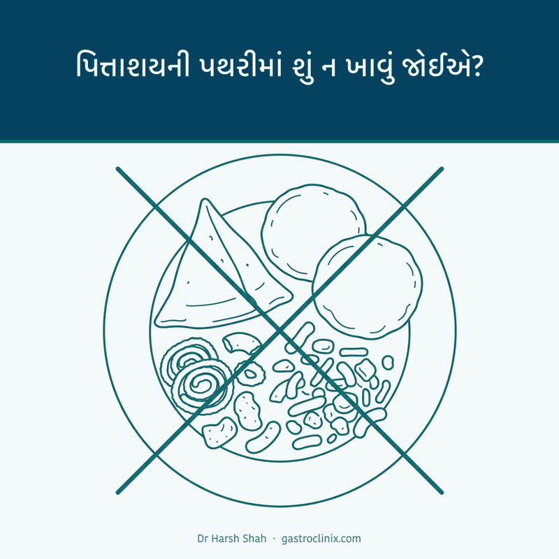 તળેલા ખોરાકની થાળી પર ચોકડી — પિત્તાશયની પથરીમાં શું ન ખાવું